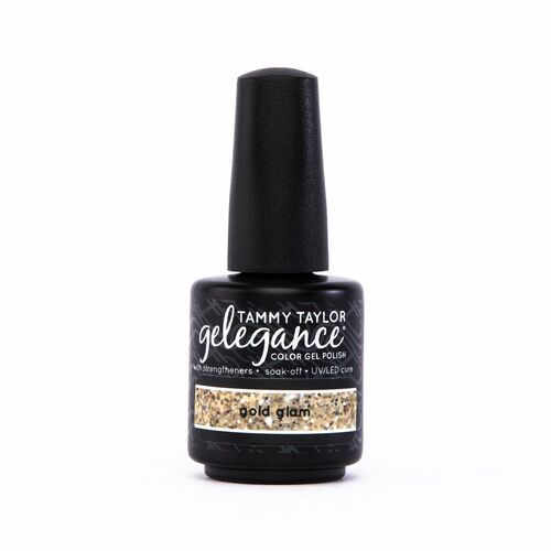 Gelegance Gold glam- gold dazzle rocks  15ml -Gel Polish (46)  esmaltado semi-permanente
