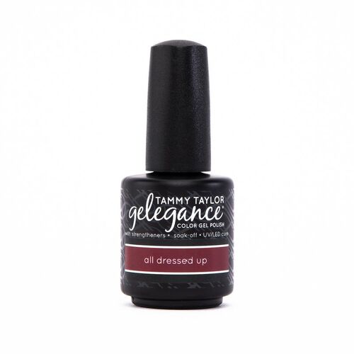 Gelegance All dressed up  - red burgundy with shimmer 15ml-Gel Polish (43)  esmaltado semi-permanente