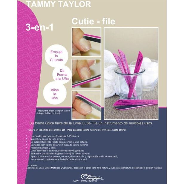 Lima Desechable Cutie File / 50uds + 8 Soportes